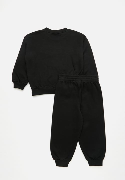 Nike - Nike essential fleece crew set - black