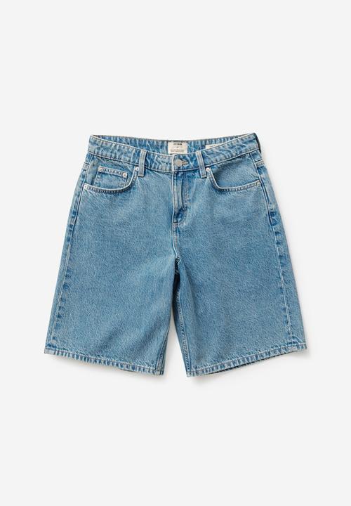 Cotton On - Baggy denim short - pisces blue