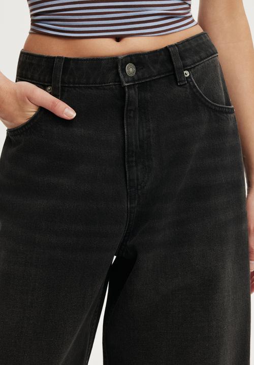 Cotton On - Barrel jean - revolve black seam
