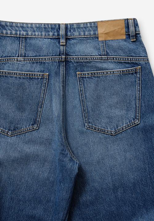Cotton On - Barrel jean - scorpio blue seam