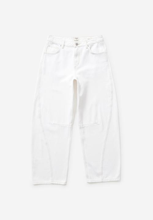 Cotton On - Barrel jean - vintage white seam