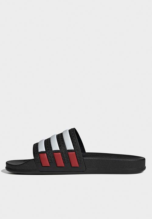 adidas Originals - Adilette og cf - core black/ftwr white/better scarlet