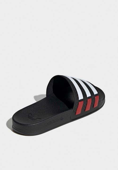 adidas Originals - Adilette og cf - core black/ftwr white/better scarlet