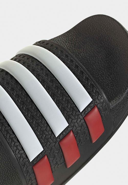 adidas Originals - Adilette og cf - core black/ftwr white/better scarlet