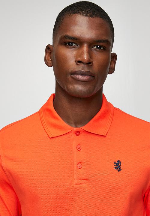 Pringle of Scotland - Austyn Pique Golfer - Orange