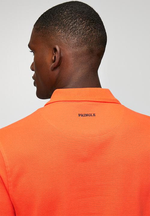 Pringle of Scotland - Austyn Pique Golfer - Orange