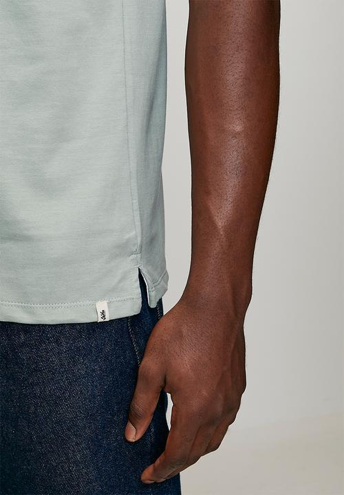 Pringle of Scotland - Gerald Embroidery Tee - Sage