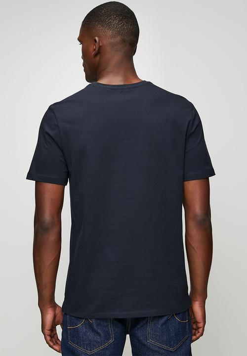 Pringle of Scotland - Gerald Embroidery Tee - Navy