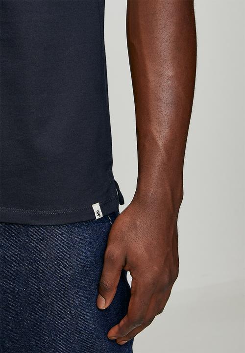 Pringle of Scotland - Gerald Embroidery Tee - Navy