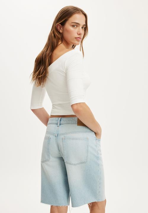 Cotton On - Baggy denim short - laurel blue 