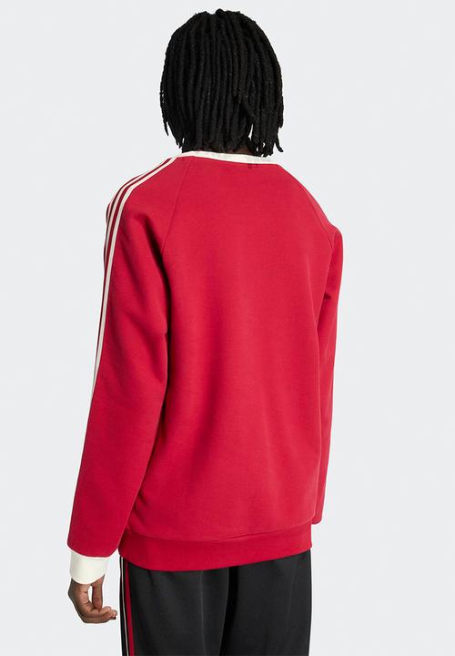 adidas Originals - Manchester United Originals Crew Sweatshirt - Team Red