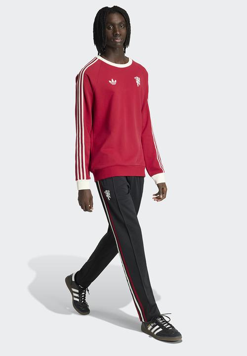 adidas Originals - Manchester United Originals Crew Sweatshirt - Team Red