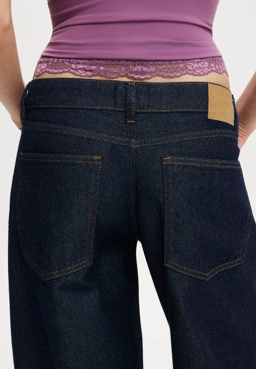 Cotton On - Low rise wide jean - aries blue