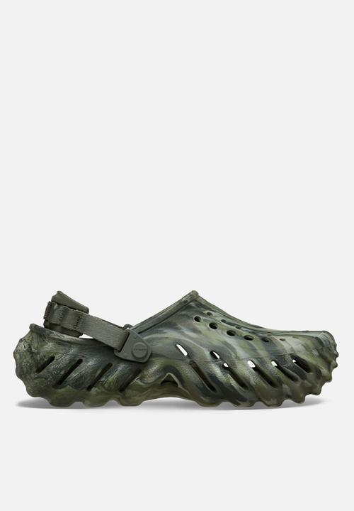 Crocs - Echo Marbled Clog - Dusty Olive/Multi