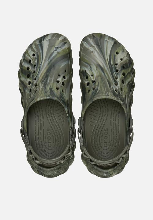 Crocs - Echo Marbled Clog - Dusty Olive/Multi