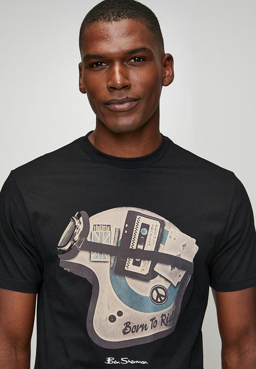 Ben Sherman - Born to Ride Tee Shirt - Black