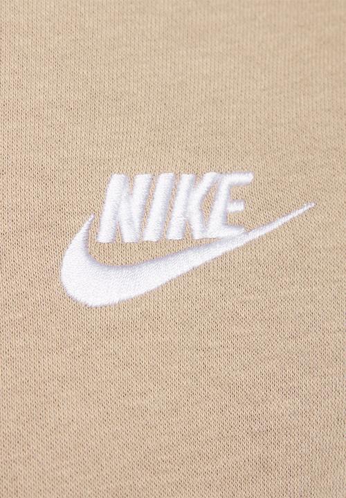 Nike - NSW Club BB crew Sweatshirt - Khaki/white