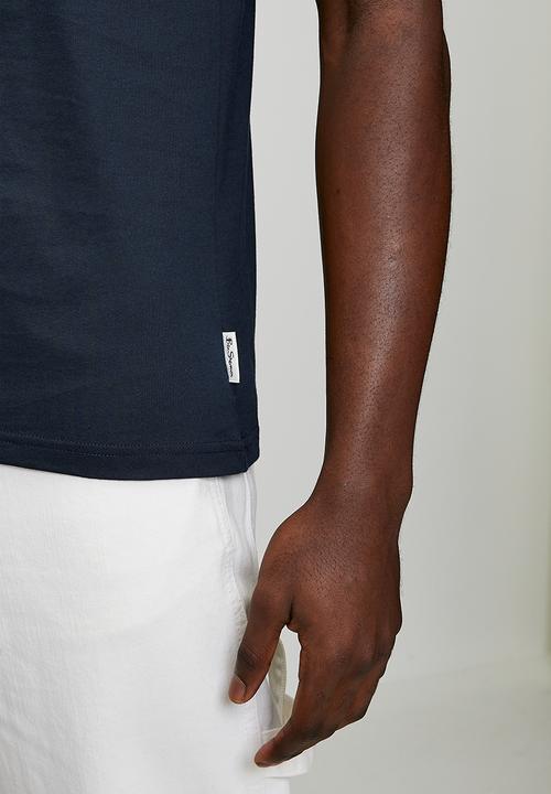 Ben Sherman - Union Jack Guitar Tee Shirt - Navy