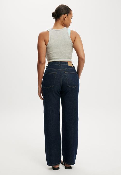 Cotton On - Curvy 91 straight jean - aries blue