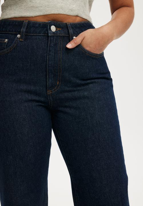 Cotton On - Curvy 91 straight jean - aries blue