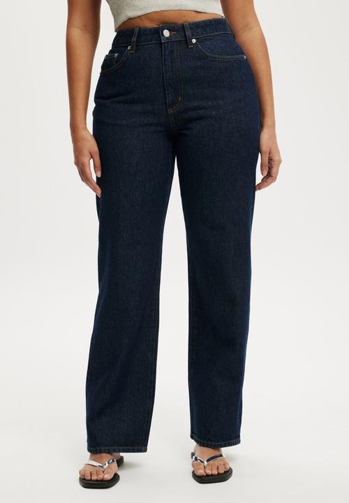 Cotton On - Curvy 91 straight jean - aries blue