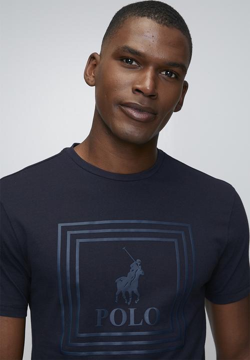 POLO - Pm0013 Square Pony Printed Short Sleeve Tee - Navy