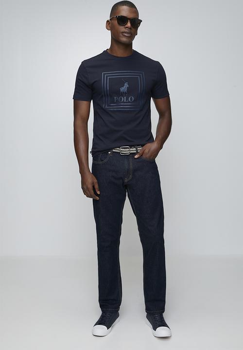 POLO - Pm0013 Square Pony Printed Short Sleeve Tee - Navy
