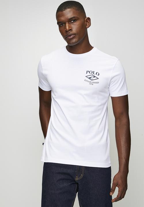 POLO - Pm0015 Chest Logo Printed Short Sleeve Tee - White