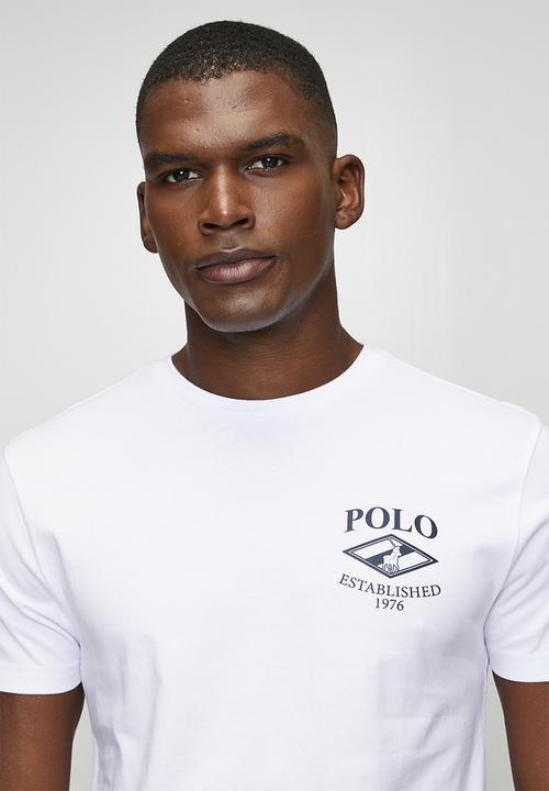 POLO - Pm0015 Chest Logo Printed Short Sleeve Tee - White
