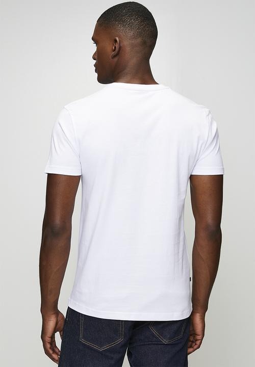 POLO - Pm0015 Chest Logo Printed Short Sleeve Tee - White