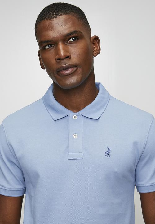POLO - Carter Essential Pique Short Sleeve Golfer - Blue