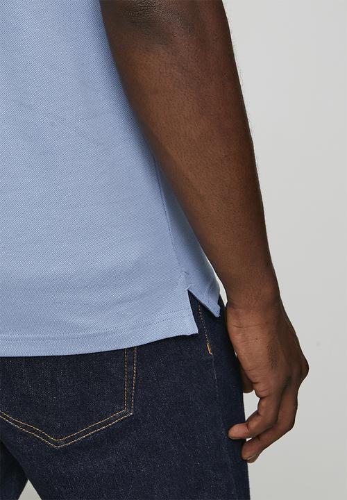 POLO - Carter Essential Pique Short Sleeve Golfer - Blue