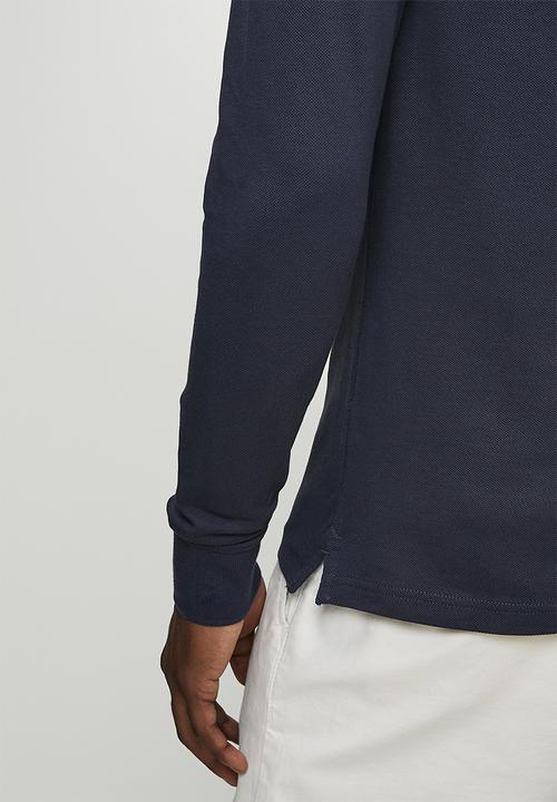 POLO - Ls Carter Essential Pique Ls Golfer - Navy