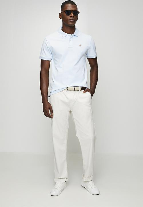 POLO - Carter Essential Pique Ss Golfer - Light Blue