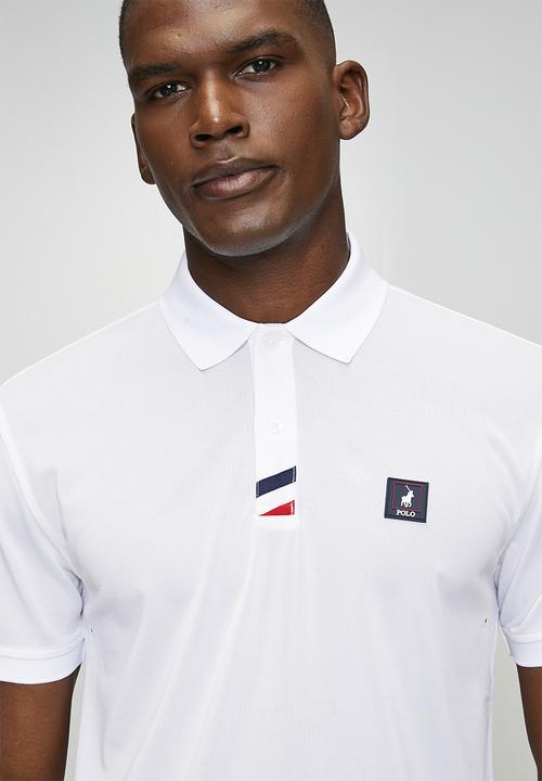 POLO - Lihle Sport Ss Logo Badge Golfer - White