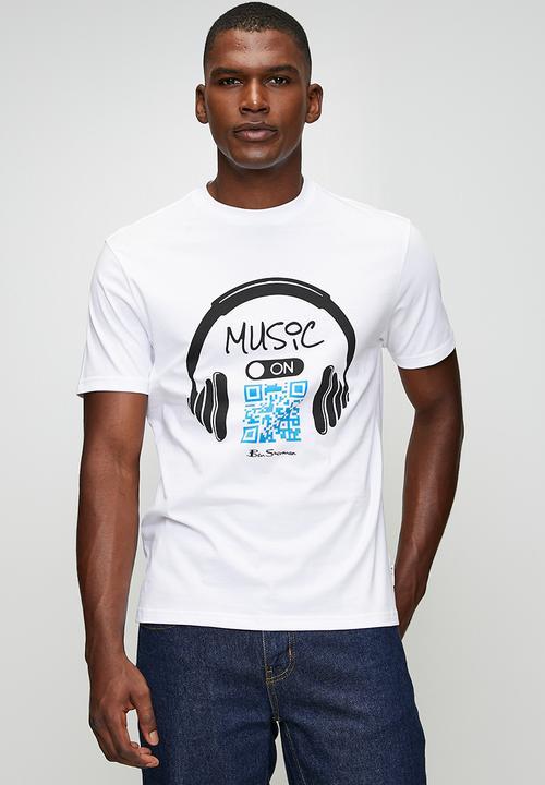 Ben Sherman - Music QR Code T-Shirt - White