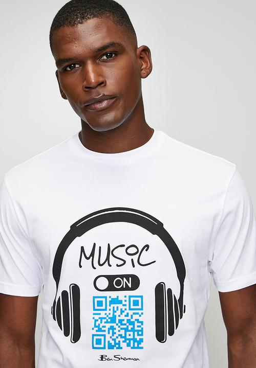 Ben Sherman - Music QR Code T-Shirt - White