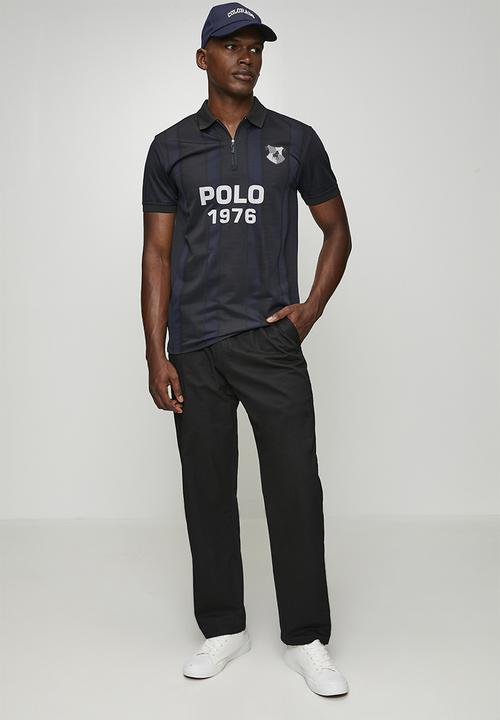 POLO - Mabaso Sport Ss Performance Golfer - Navy