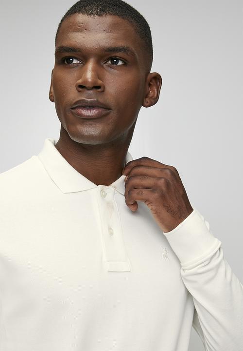 POLO - Ls Carter Essential Pique Ls Golfer - White