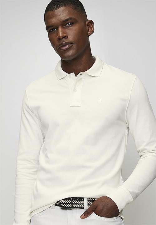 POLO - Ls Carter Essential Pique Ls Golfer - White