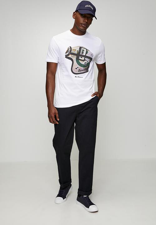 Ben Sherman - Born to Ride T-shirt - White