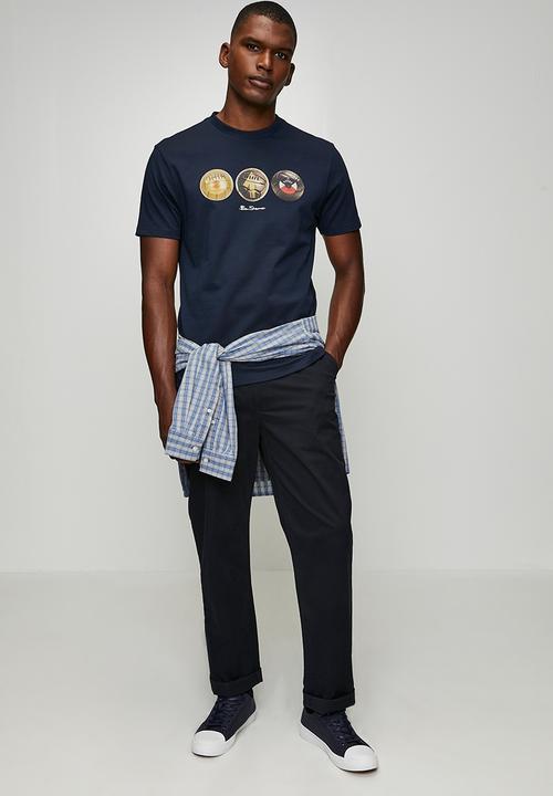 Ben Sherman - 3 Ball 260g T-shirt - Navy