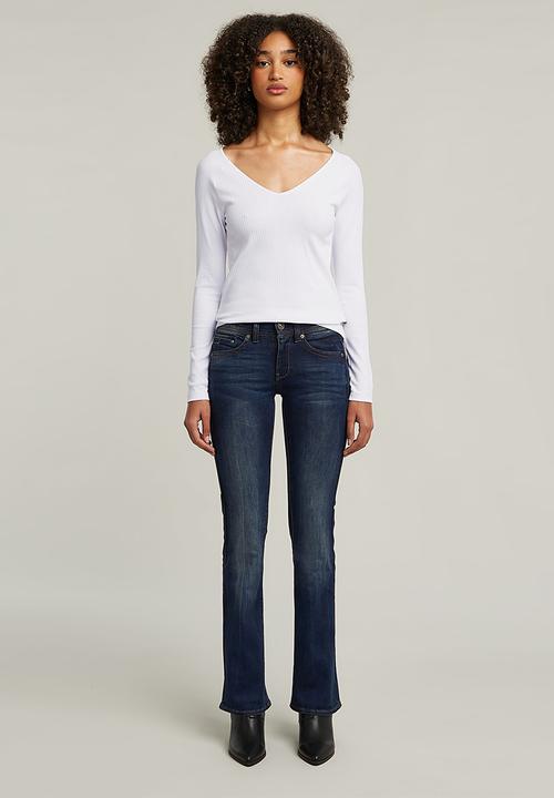 G-STAR - Midge Bootcut Wmn - Dk aged