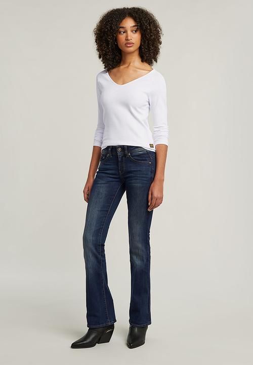 G-STAR - Midge Bootcut Wmn - Dk aged