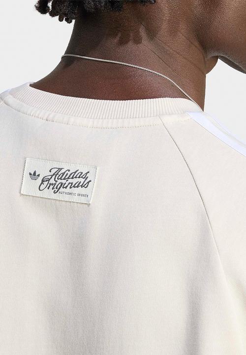 adidas Originals - Ringer Tee - Chalk Pearl