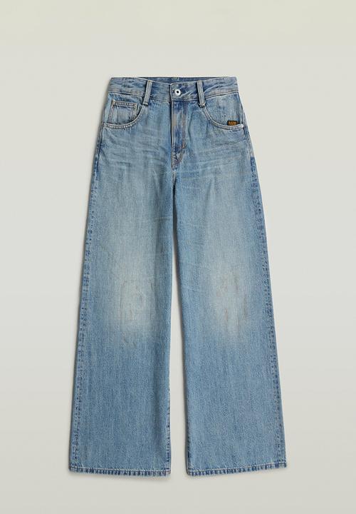 G-STAR - Skater High Loose Wmn - Vintage patina blue restored