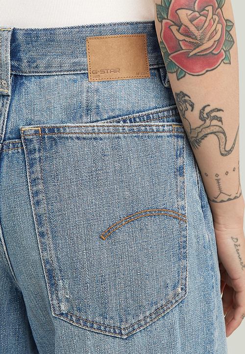 G-STAR - Skater High Loose Wmn - Vintage patina blue restored