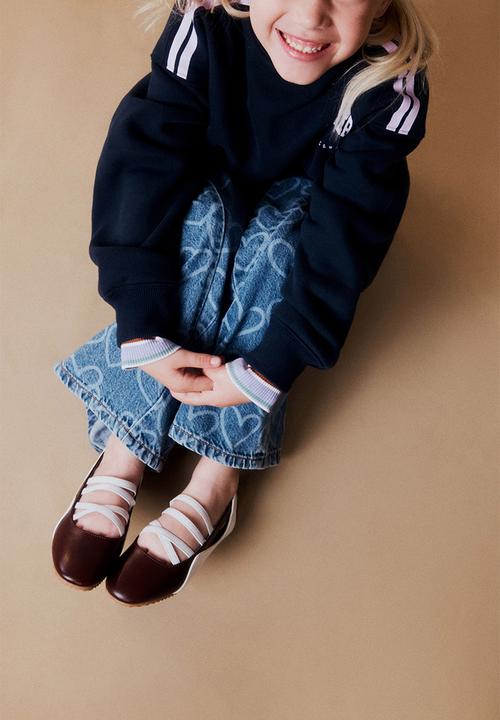 Cotton On - Spencer Sporty Flats - Bordeaux/White