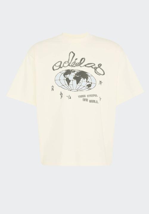 adidas Originals - Originals One World Graphic Tee - Cream White