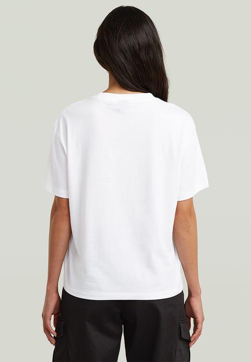 G-STAR - Inside print r t wmn - White